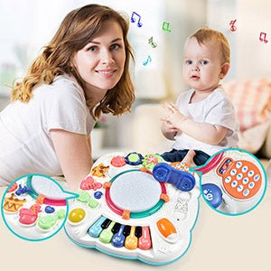 Musical Table Toy for Babies & Toddlers - Safe, Sturdy & Fun Learning Activity - silverfoxgoods